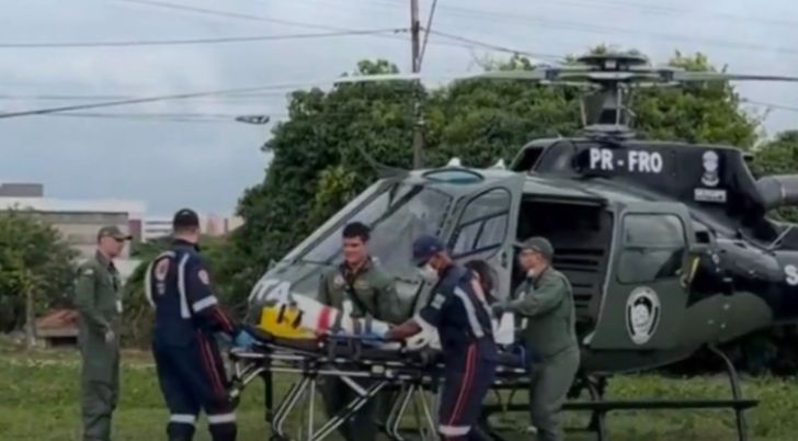 Após sofrer acidente de moto em Monte Alegre, criança é transferida pelo GTA para hospital em Aracaju