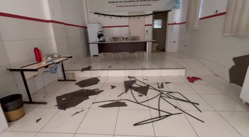 Sede do Sindicato dos Jornalistas de Sergipe é alvo de nova invasão no Centro de Aracaju