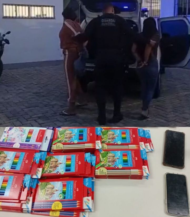 Duas mulheres são presas após furto de material escolar em loja no Centro de Aracaju