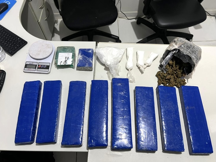 Homem é preso em flagrante com cerca de 10 quilos de drogas em Lagarto