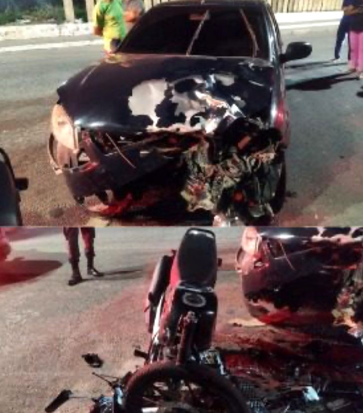 Motociclista fica ferido em colisão frontal na Zona Oeste de Aracaju