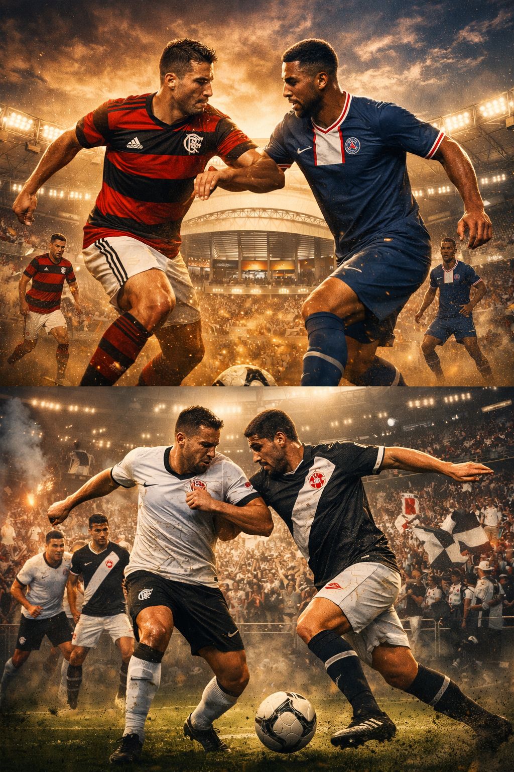 Dia de decisões no futebol: Flamengo enfrenta o PSG no Mundial e Corinthians e Vasco iniciam final da Copa do Brasil