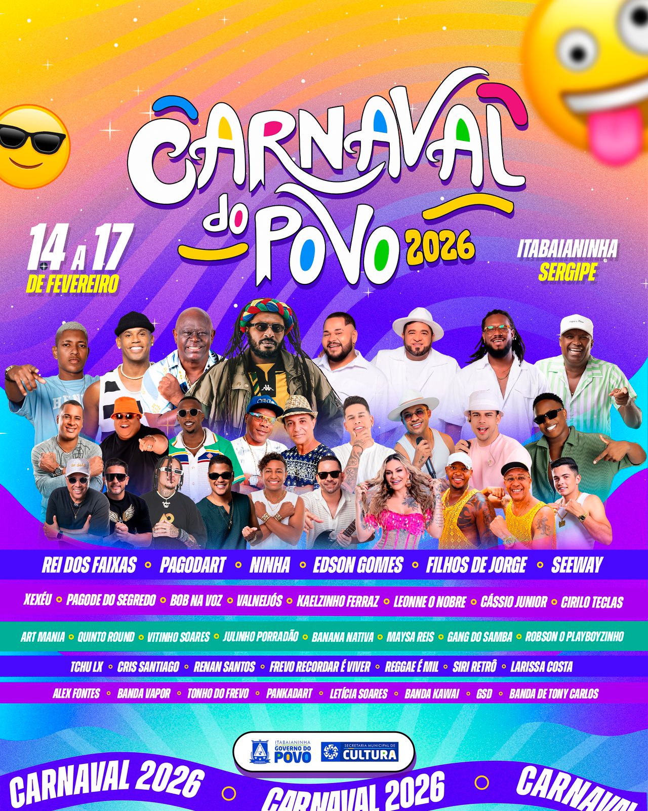 Carnaval do Povo 2026 promete cinco dias de festa em Itabaianinha