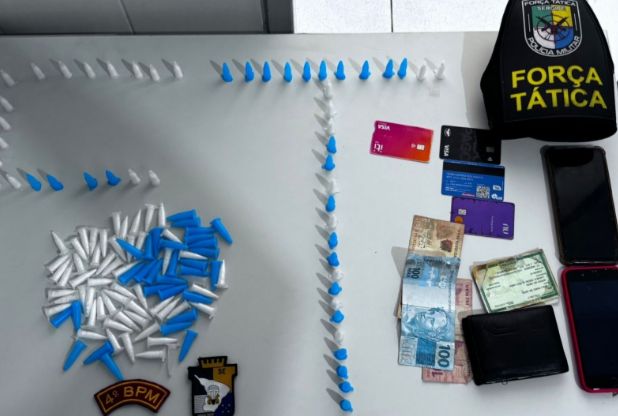 Polícia Militar prende dois homens e apreende cocaína em Monte Alegre de Sergipe