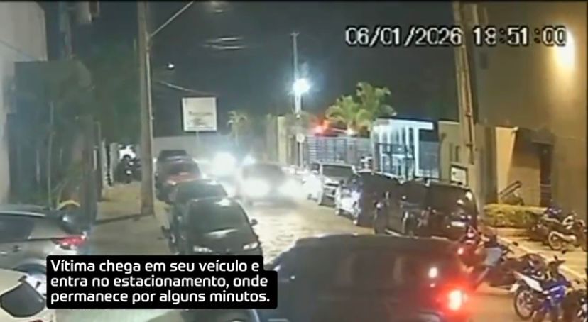 Câmeras de segurança revelam dinâmica de homicídio em frente a academia em Aracaju