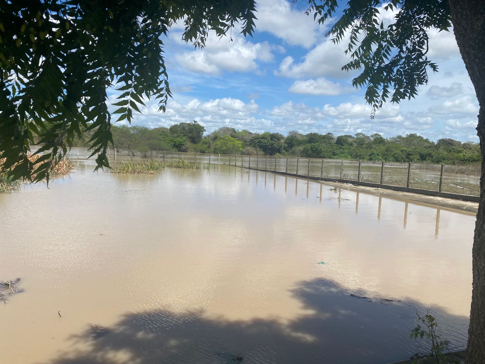 Chuvas intensas provocam aumento de água em central de esgoto no Agripino III