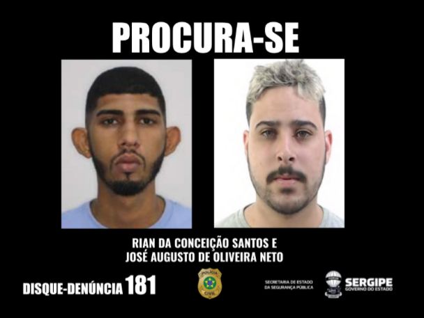 Polícia Civil divulga imagens de suspeitos de homicídio ocorrido em Itabaianinha
