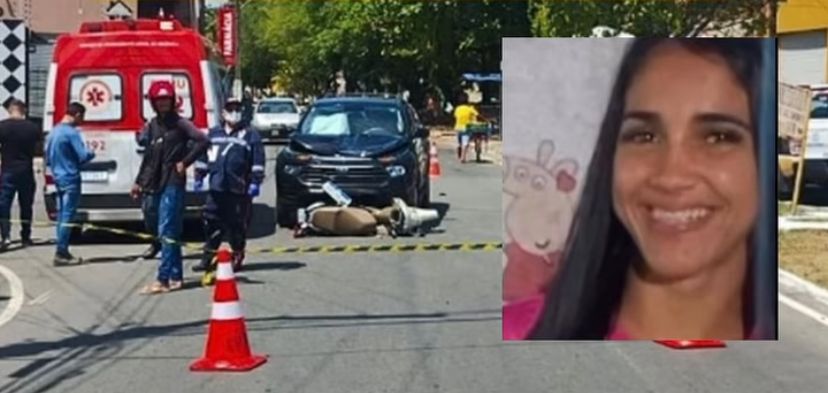 Mulher morre após colisão entre motocicleta e picape em Nossa Senhora do Socorro