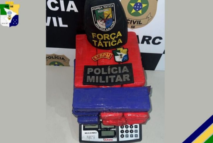 Mais de oito quilos de maconha são apreendidos em ação na Zona Norte de Aracaju