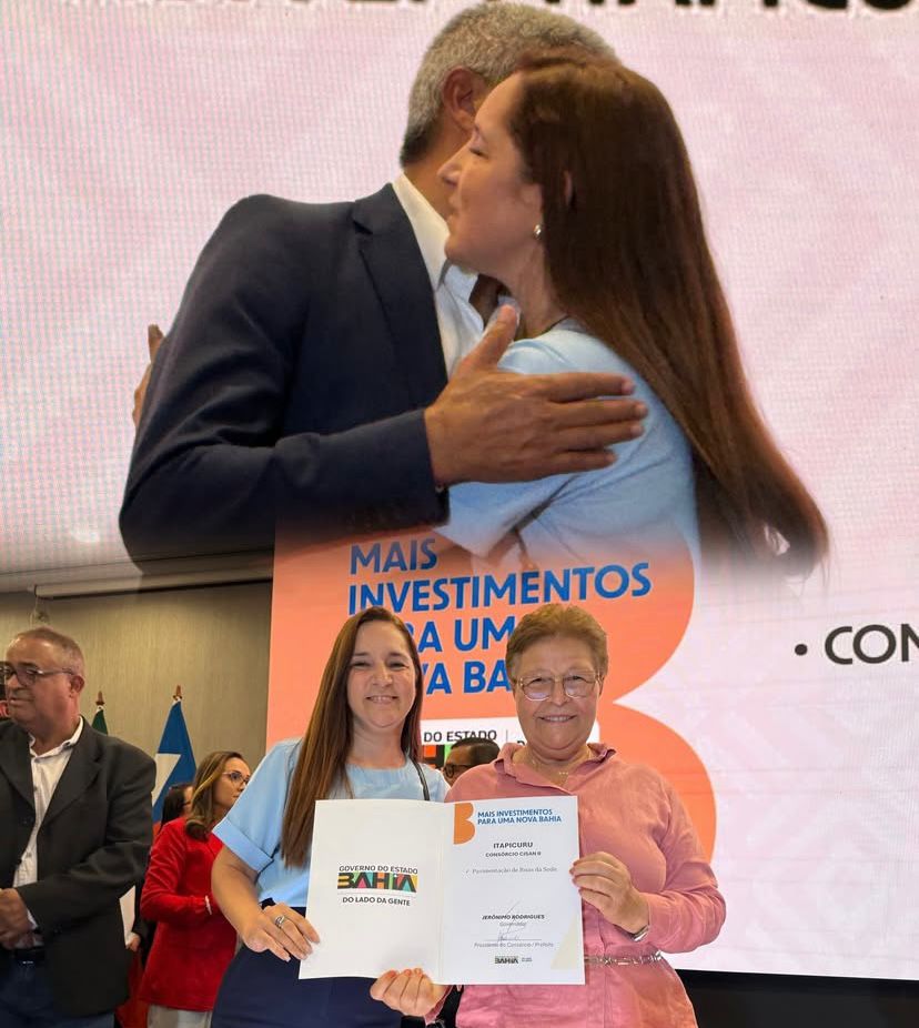 Vice-prefeita Fabiana representa gestão municipal e garante convênio para pavimentação do Conjunto Vivendas Águas da Vida em Itapicuru