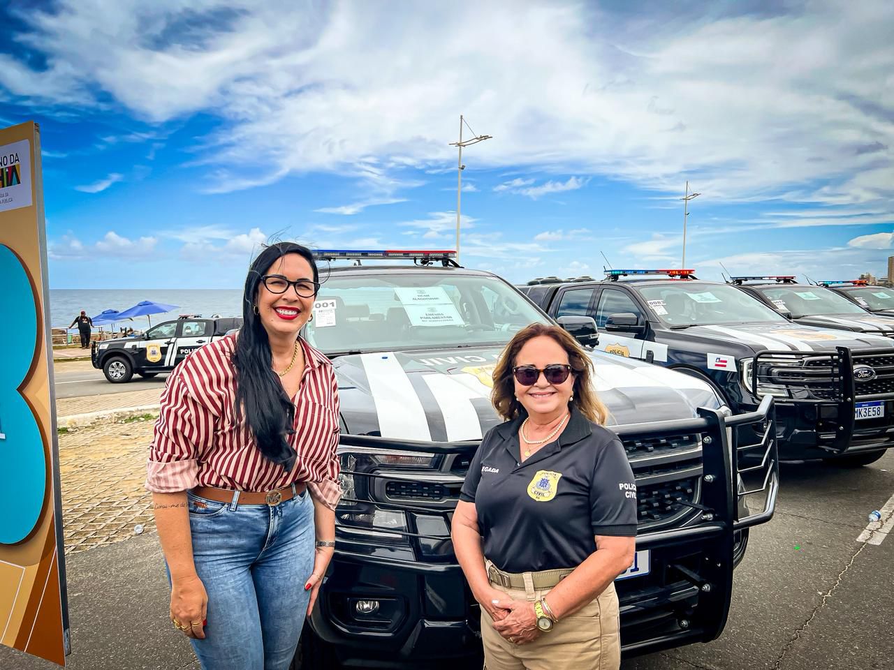 Deputada Ludmilla Fiscina entrega viaturas para reforçar a Polícia Civil na região