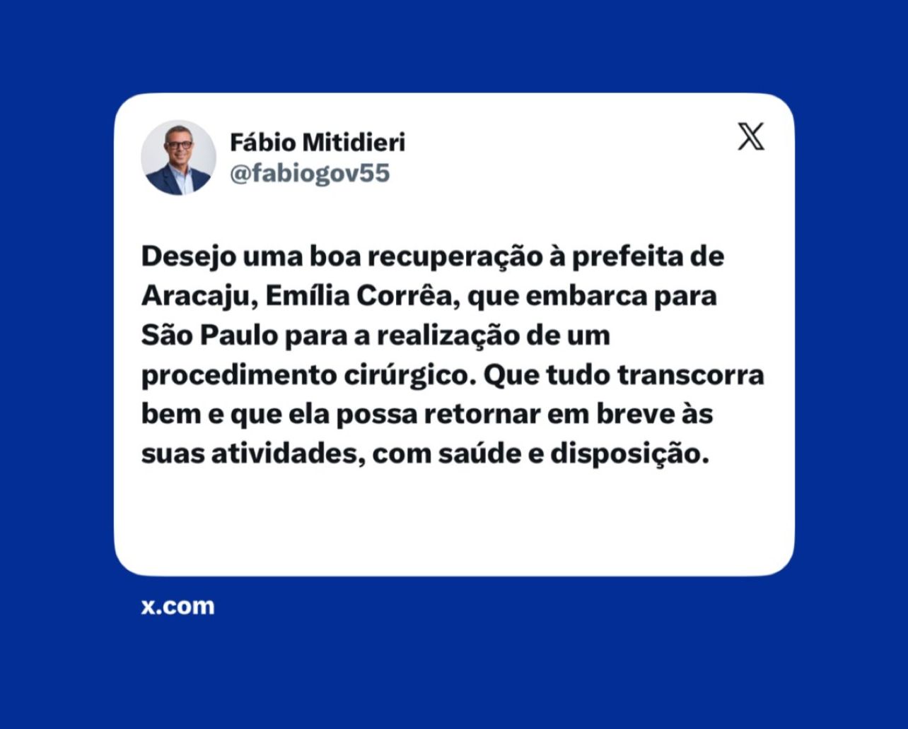 Imagem Reprodução/Instagram de Fábio Mitidieri