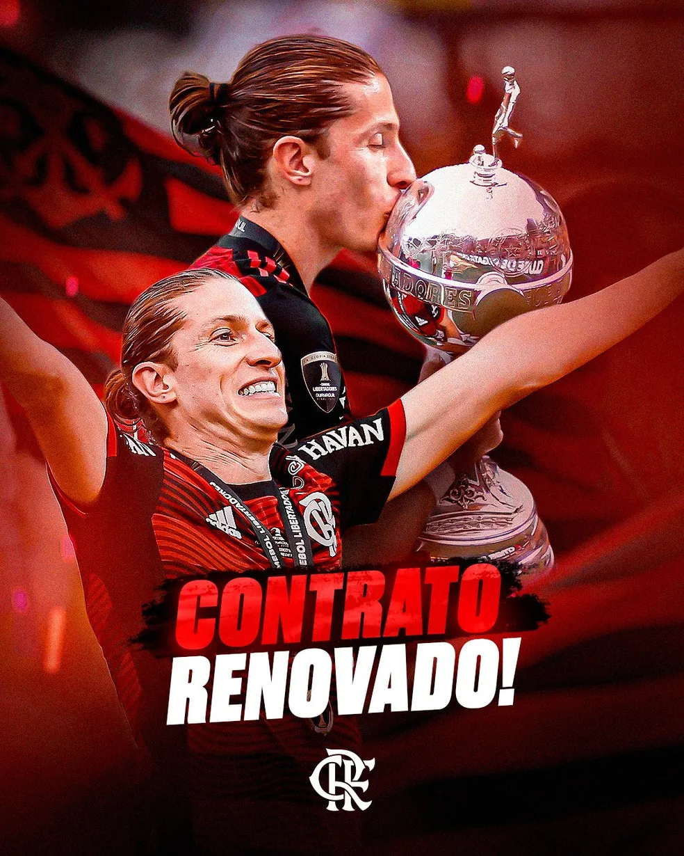 Flamengo anuncia renovação do técnico Filipe Luís