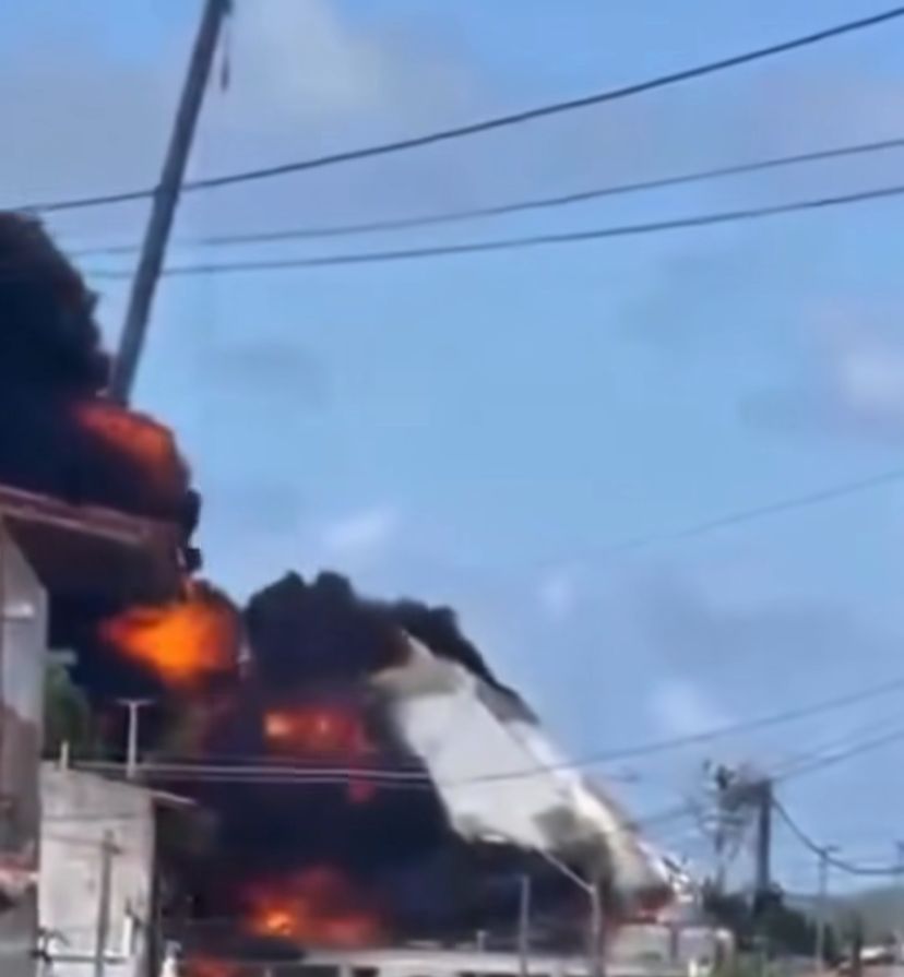 Incêndio destrói estátua de Nossa Senhora de Fátima em construção na Zona Norte de Natal
